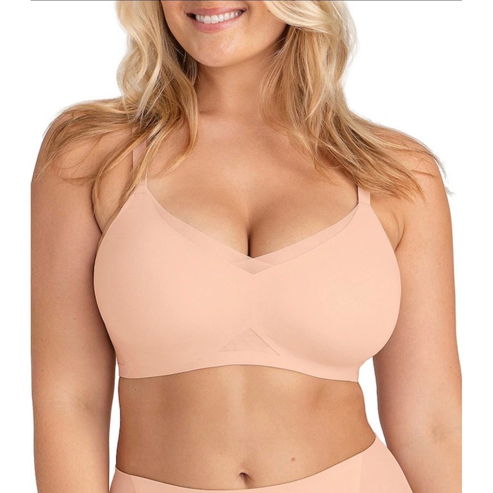 Honeylove Silhouette Bra Sand Beige Wireless Seamless Support LWBR0302-2 Size M